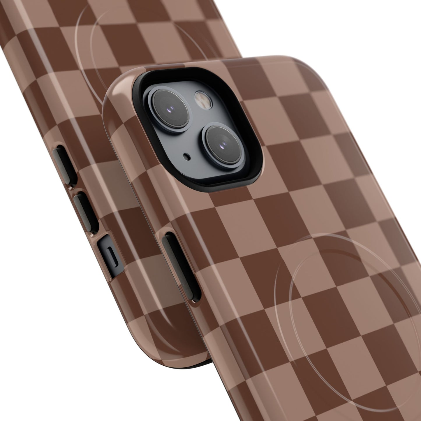 Cocoa Checkered Phone Case