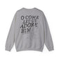Adore Him - Christian Christmas Sweatshirt