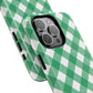 Green Gingham iPhone Case