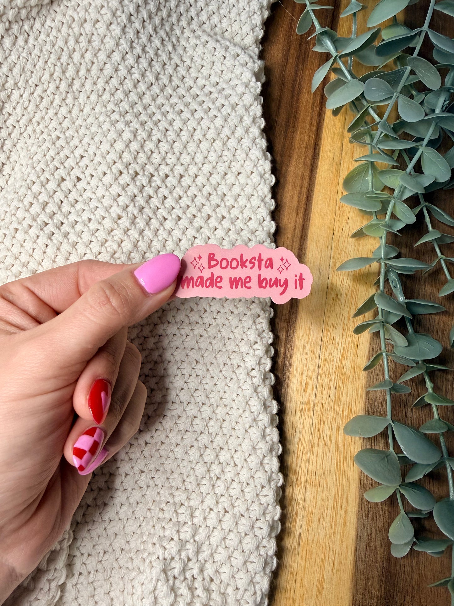 Booksta Made Me Buy It - Sticker