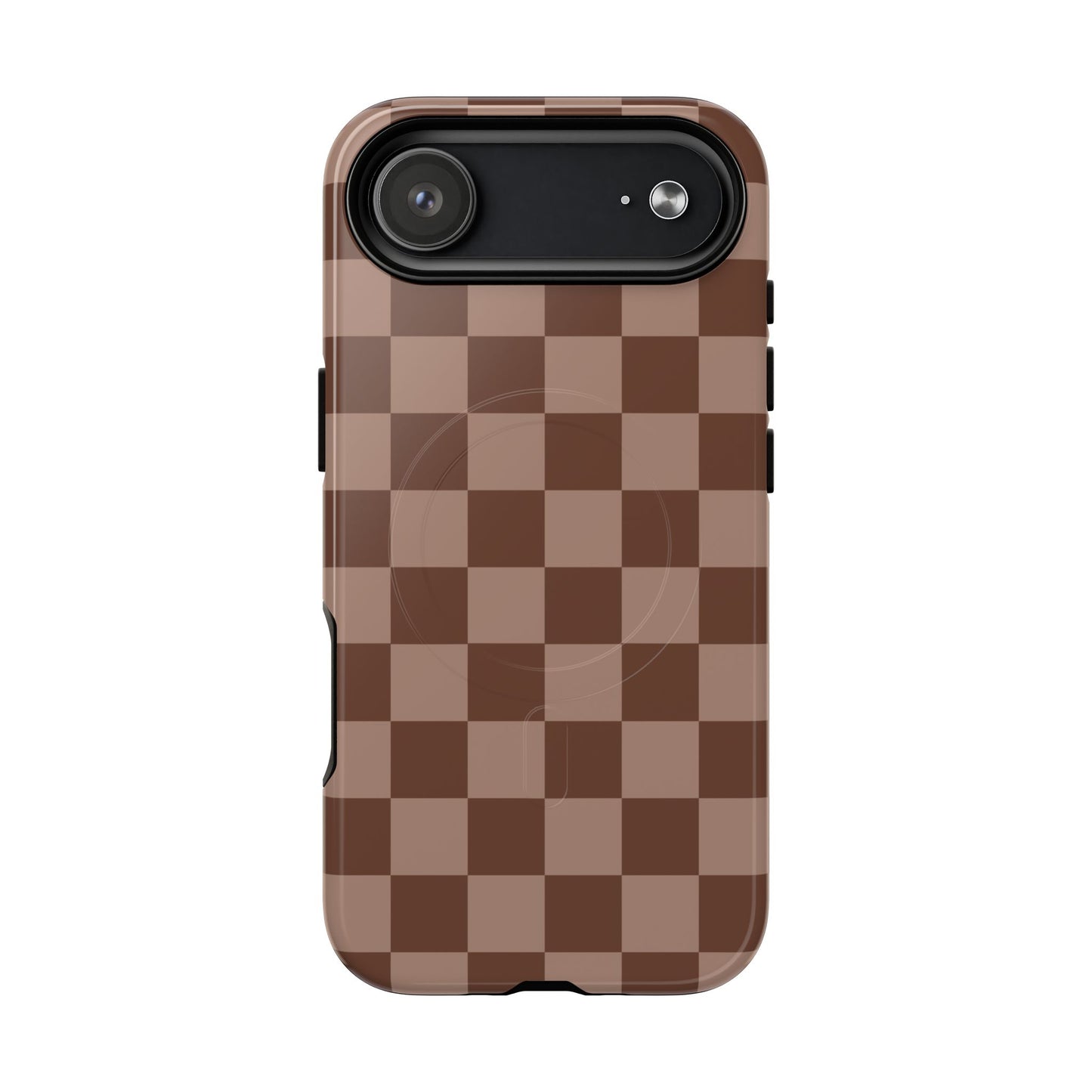 Cocoa Checkered Phone Case