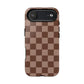 Cocoa Checkered Phone Case