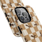 Dragon Check Phone Case — Camel