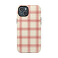 Red and White Plaid - Phone Case
