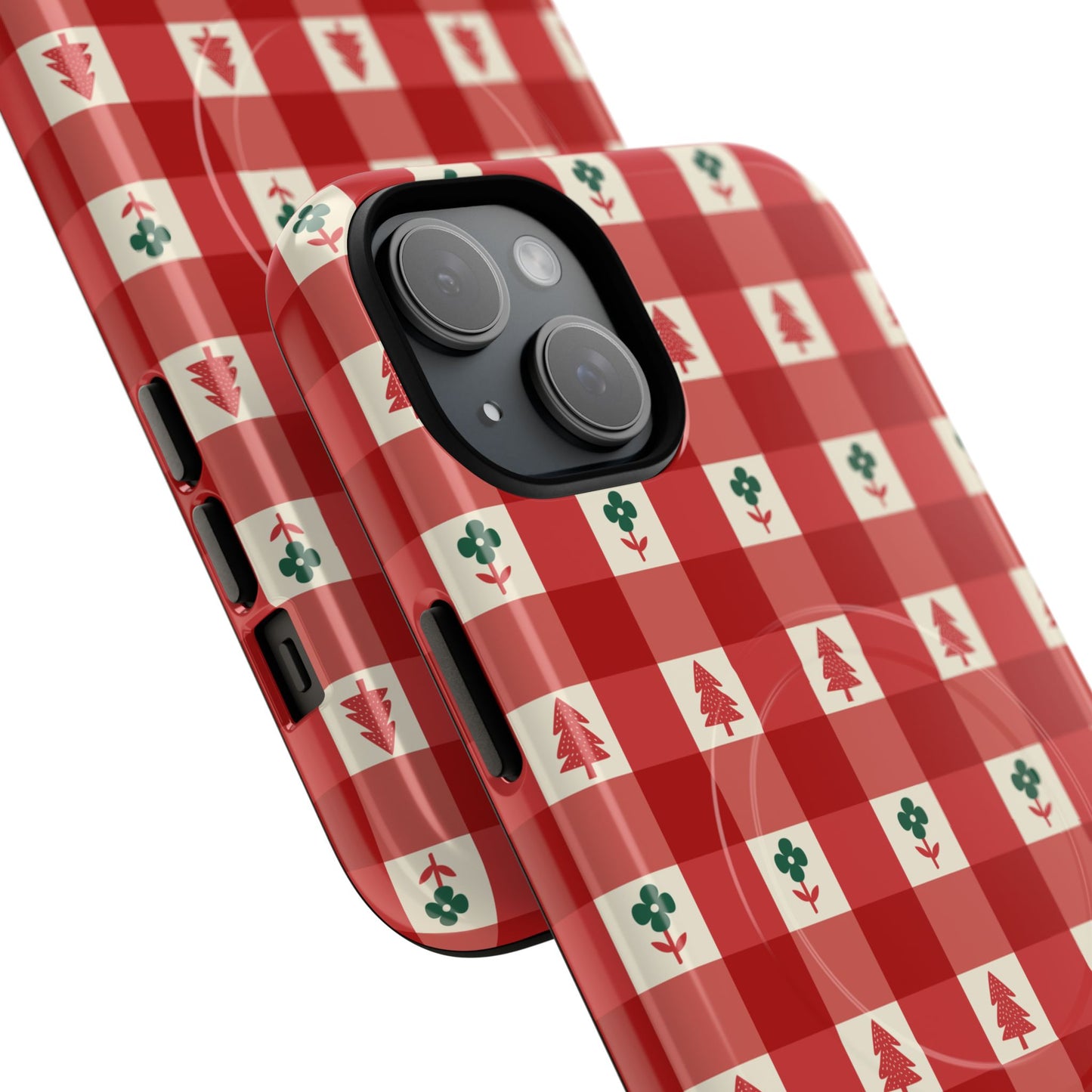 Red Gingham Holiday - Phone Case