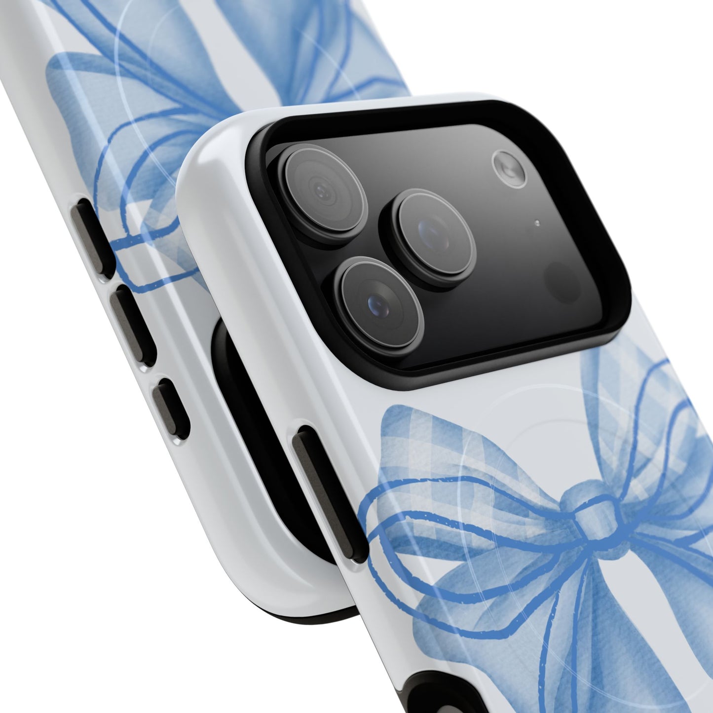 Coquette Blue Bow iPhone Case