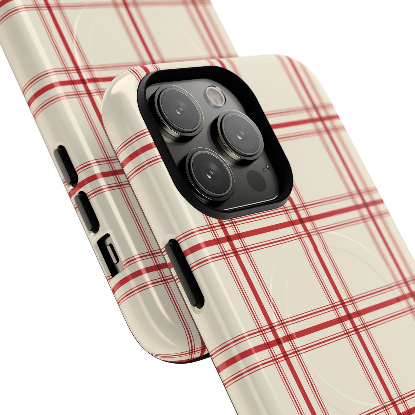 Red and White Plaid - Phone Case