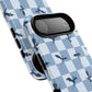 Dragon Check Phone Case — Blue