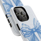 Coquette Blue Bow iPhone Case