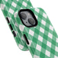 Green Gingham iPhone Case