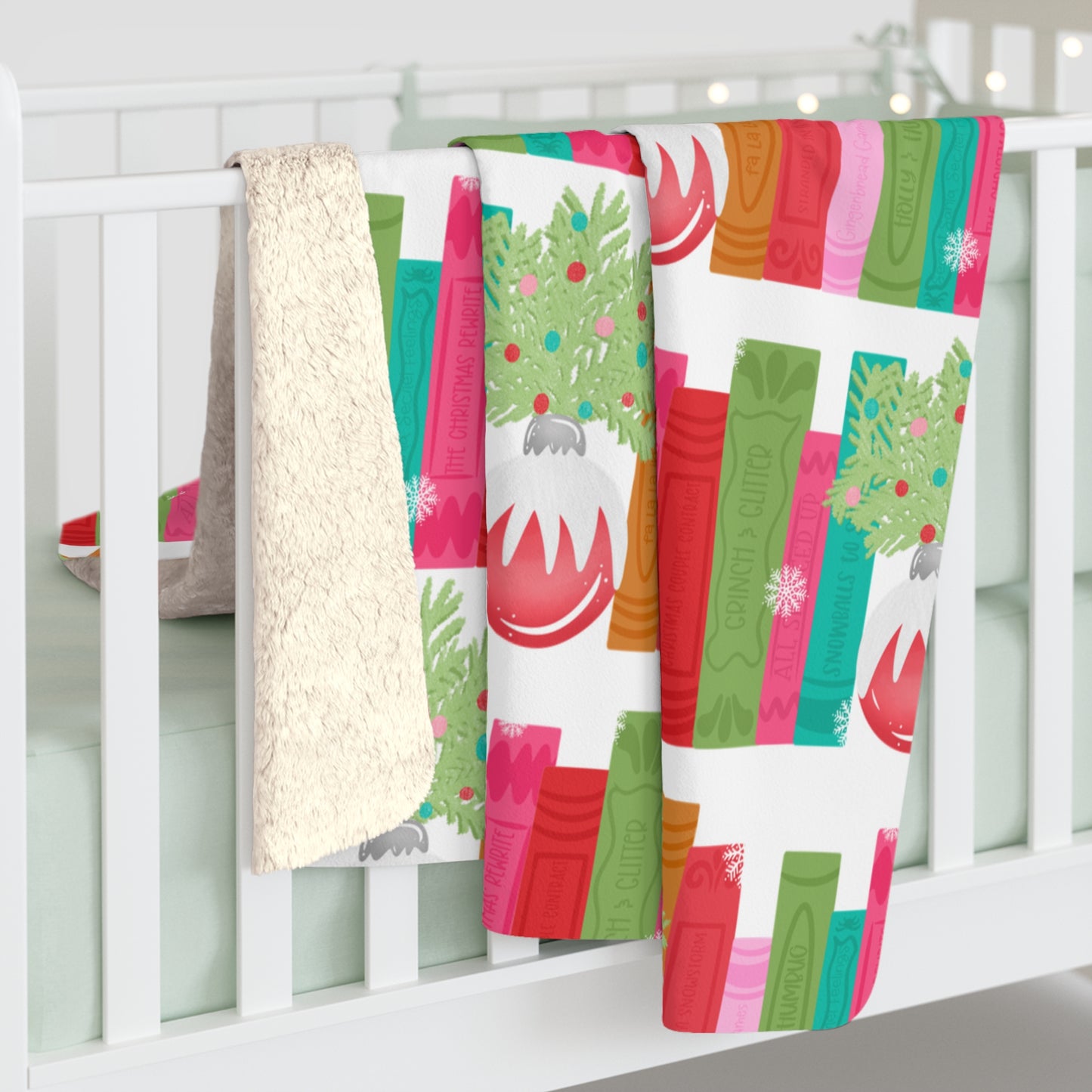 Christmas Bookshelf - Blanket