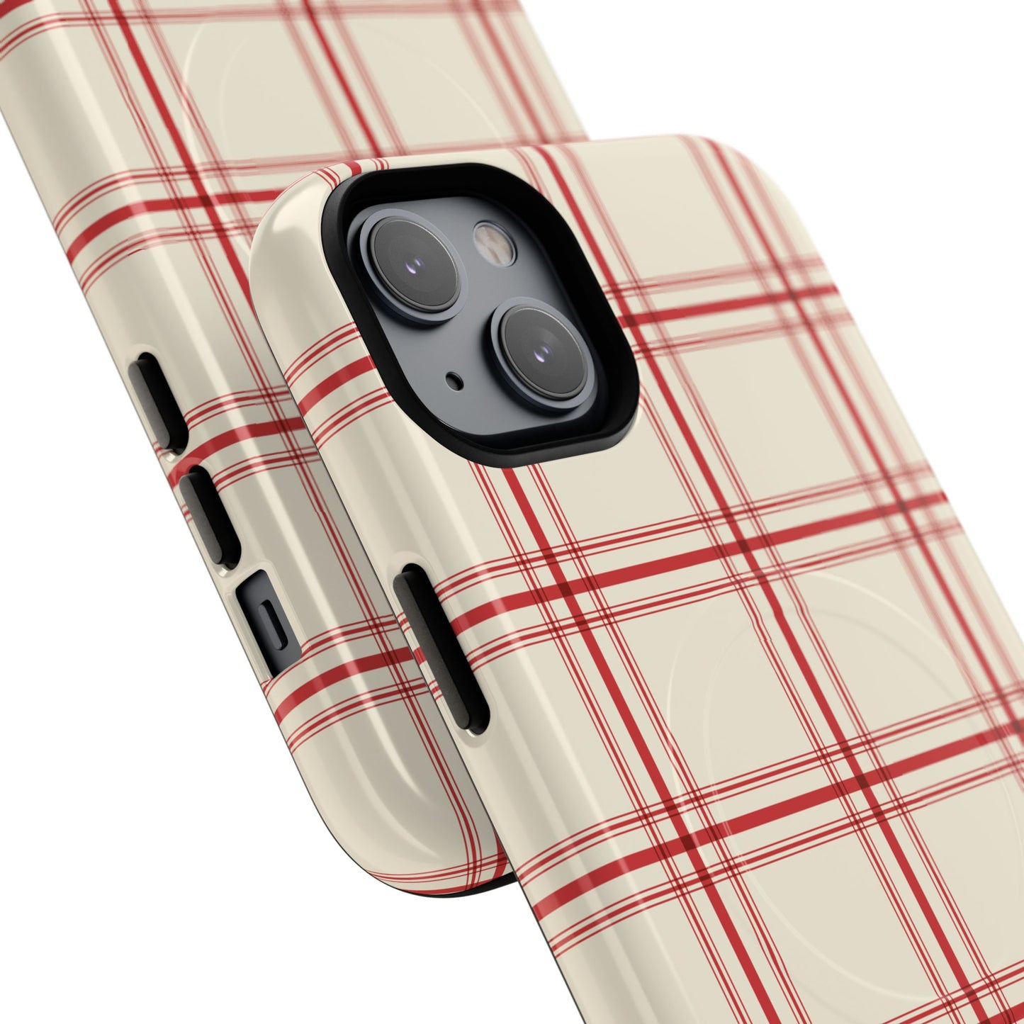 Red and White Plaid - Phone Case