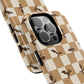 Dragon Check Phone Case — Camel