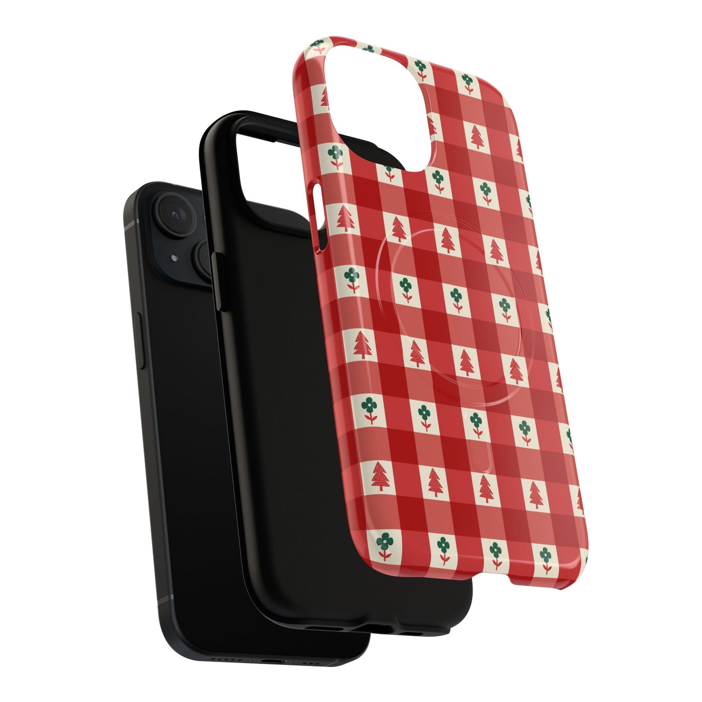 Red Gingham Holiday - Phone Case