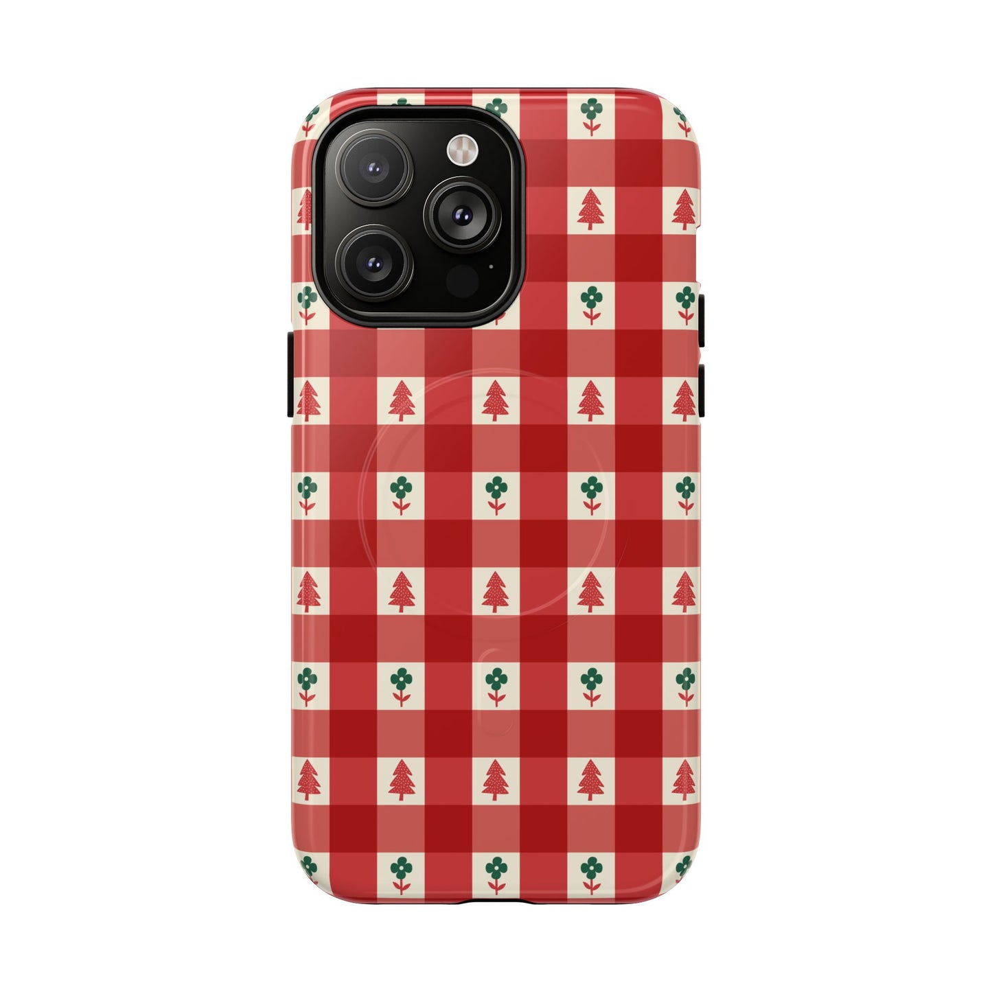 Red Gingham Holiday - Phone Case