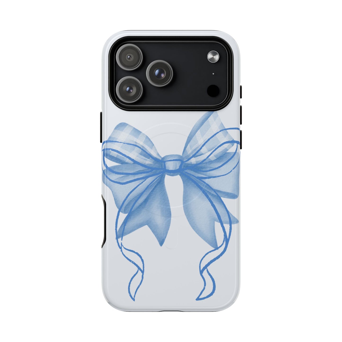 Coquette Blue Bow iPhone Case