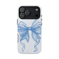Coquette Blue Bow iPhone Case