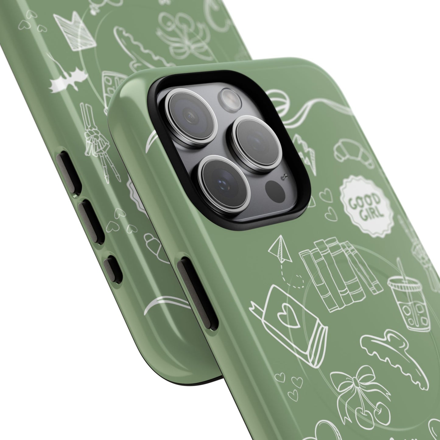 Sage Green Bookish iPhone Case