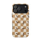 Dragon Check Phone Case — Camel