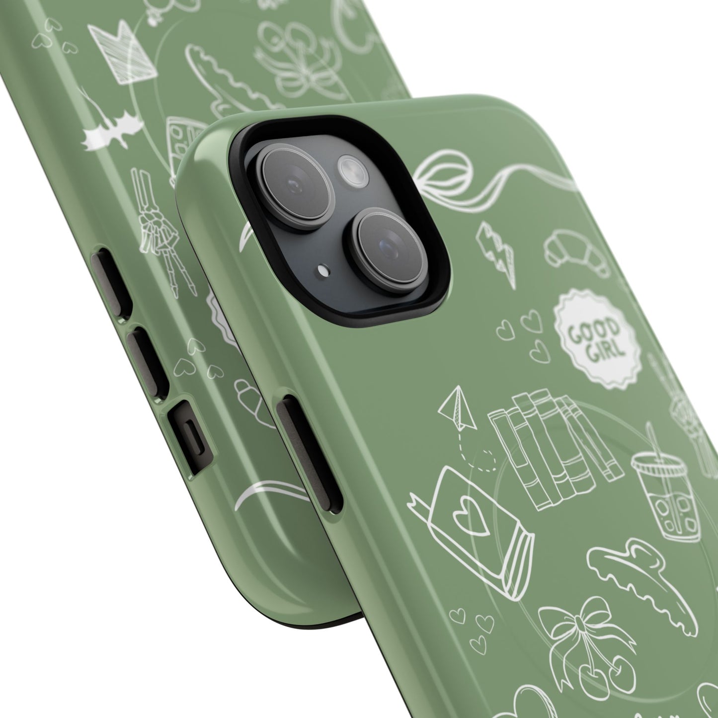 Sage Green Bookish iPhone Case