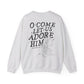 Adore Him - Christian Christmas Sweatshirt