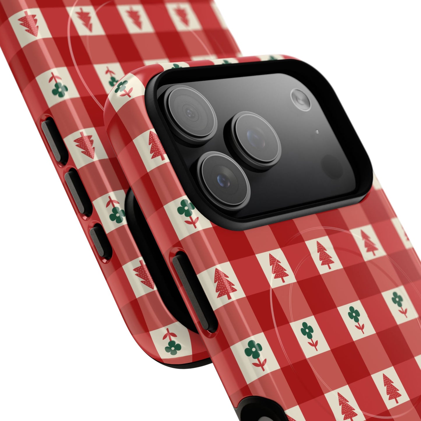 Red Gingham Holiday - Phone Case