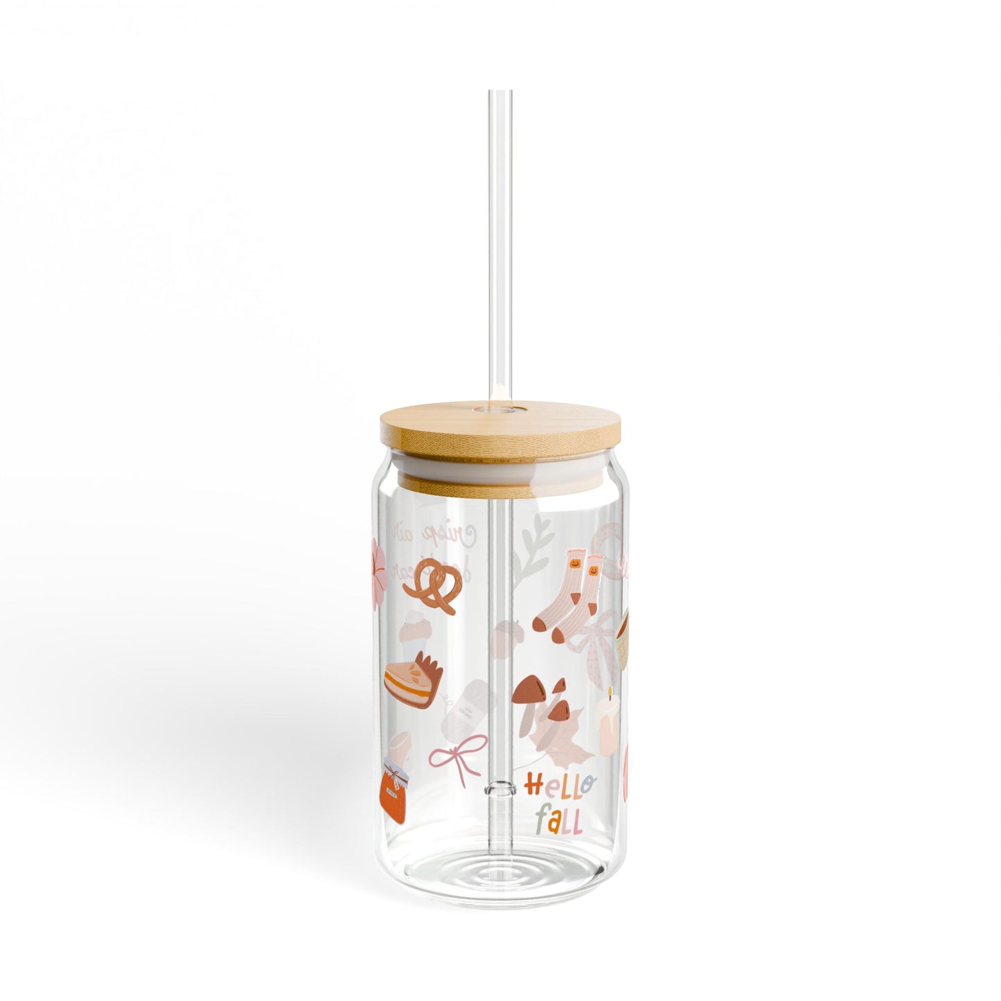 Fall Girlie Glass Cup
