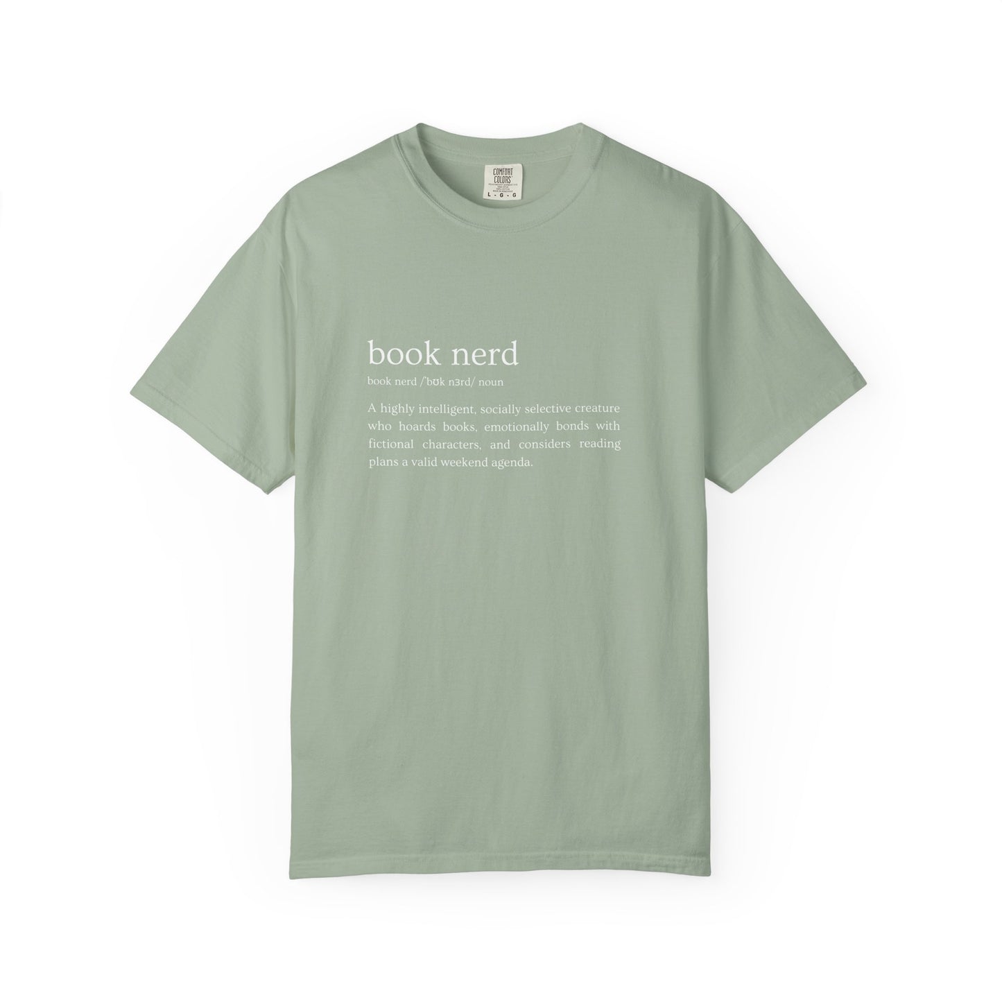 Book Nerd Definition - Comfort Colors Tee