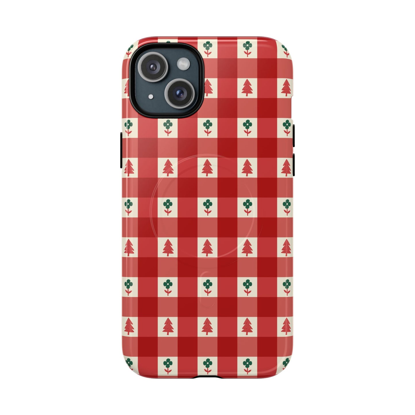 Red Gingham Holiday - Phone Case