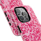 Hot Pink Floral iPhone Case