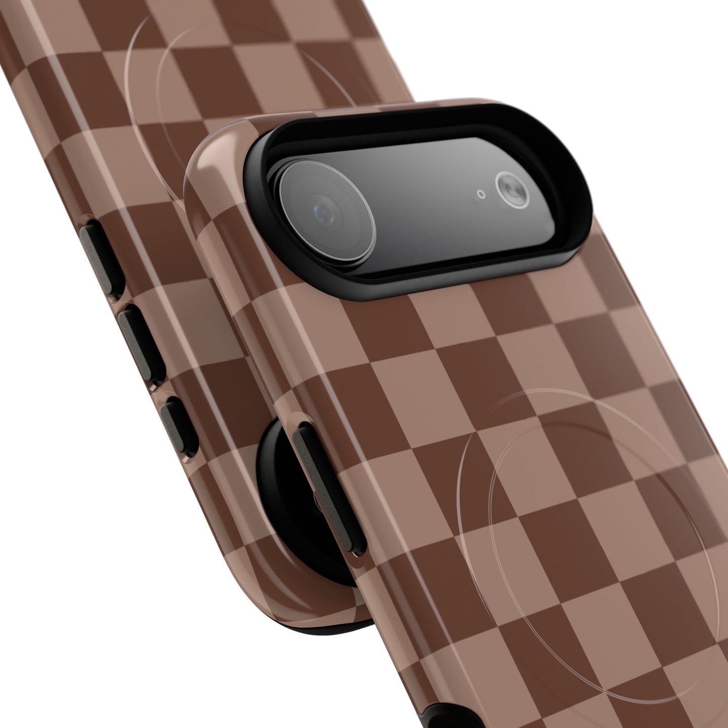 Cocoa Checkered Phone Case