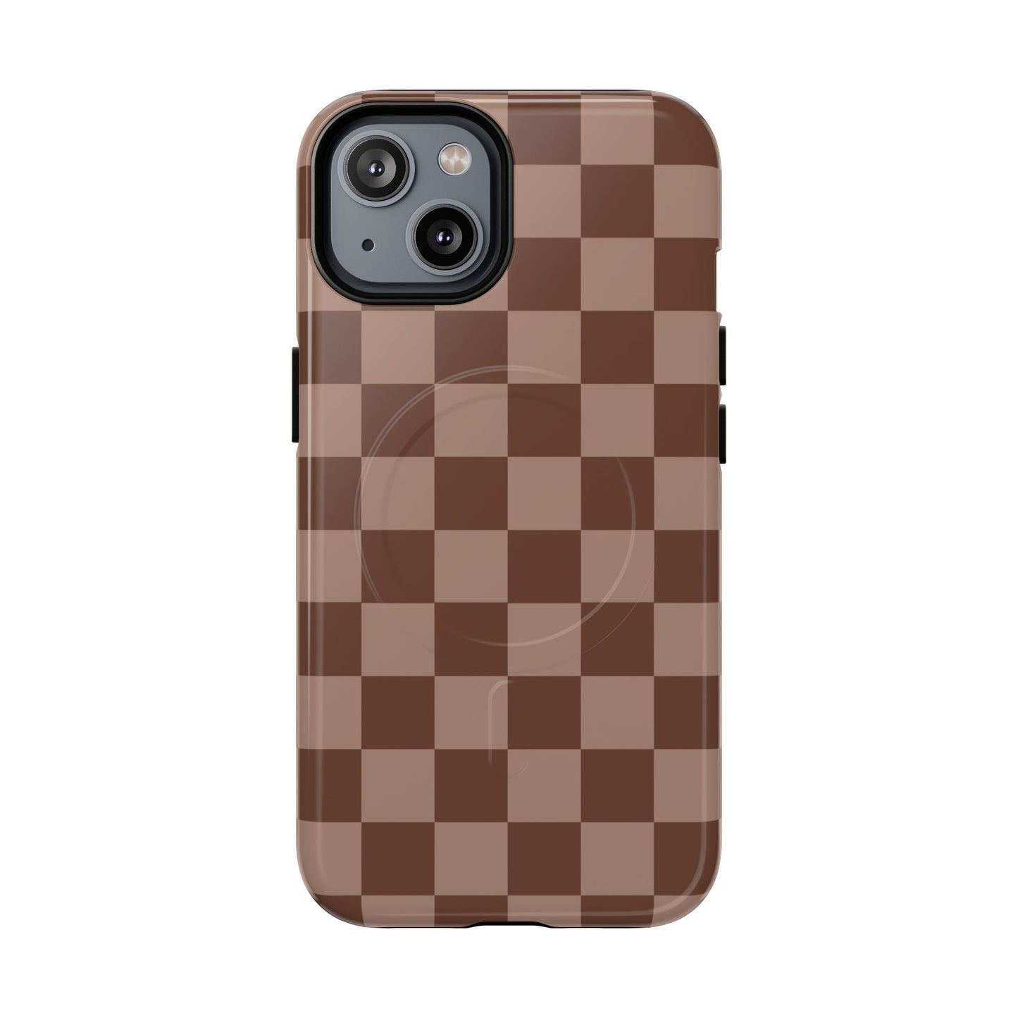 Cocoa Checkered Phone Case