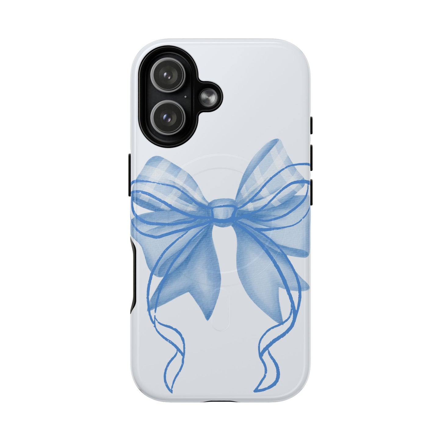Coquette Blue Bow iPhone Case