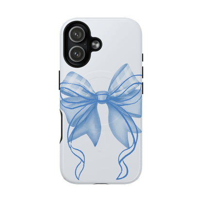 Coquette Blue Bow iPhone Case