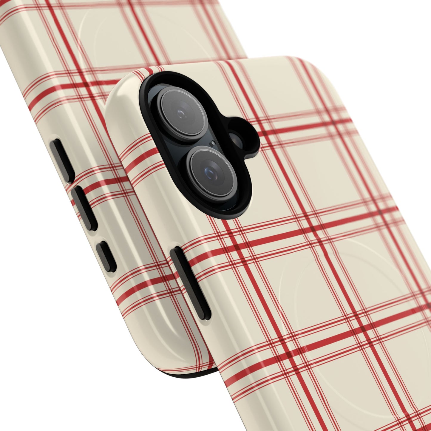 Red and White Plaid - Phone Case