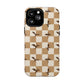 Dragon Check Phone Case — Camel