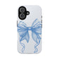 Coquette Blue Bow iPhone Case