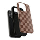 Cocoa Checkered Phone Case