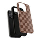 Cocoa Checkered Phone Case