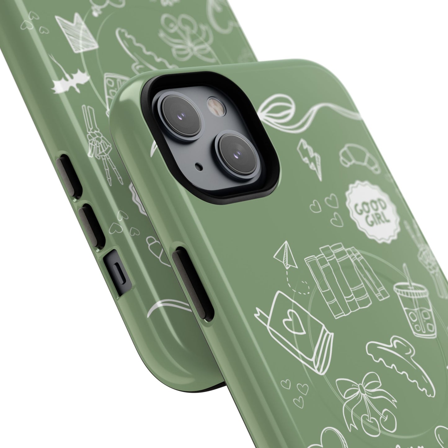 Sage Green Bookish iPhone Case