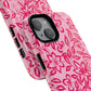 Hot Pink Floral iPhone Case