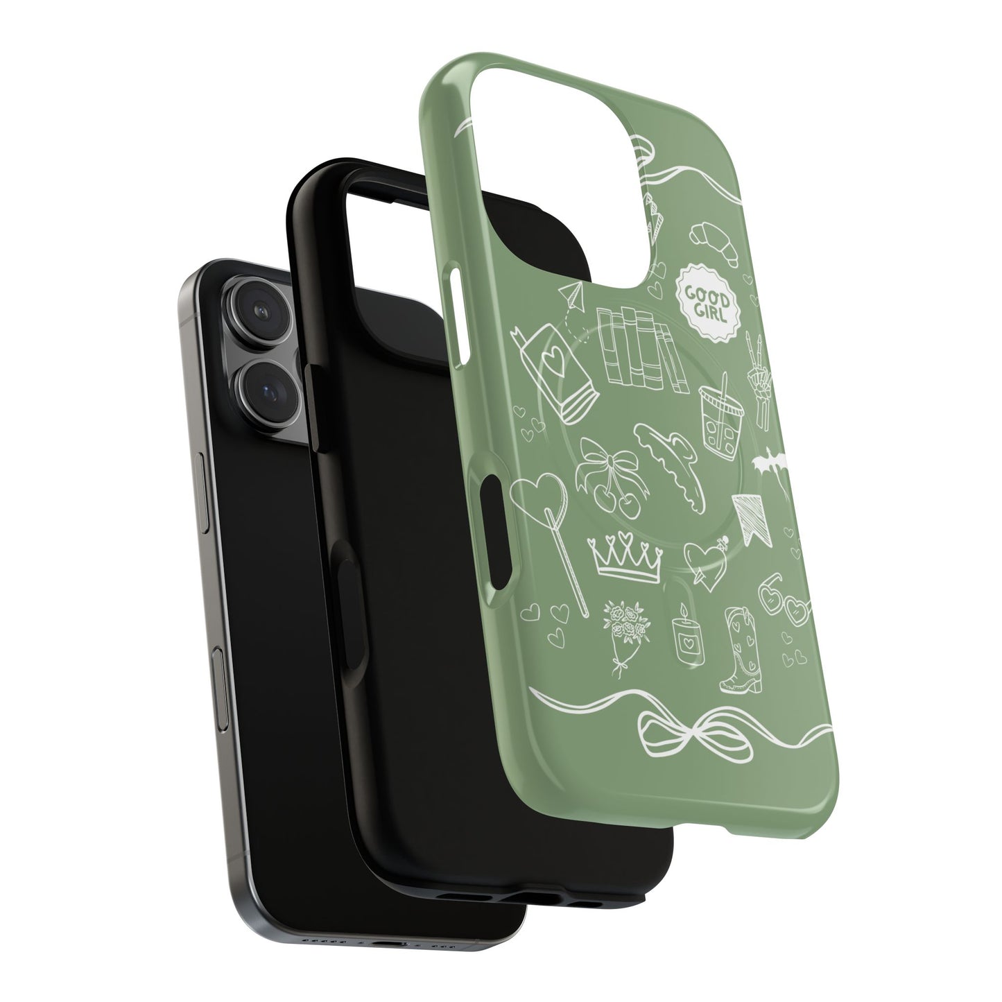 Sage Green Bookish iPhone Case