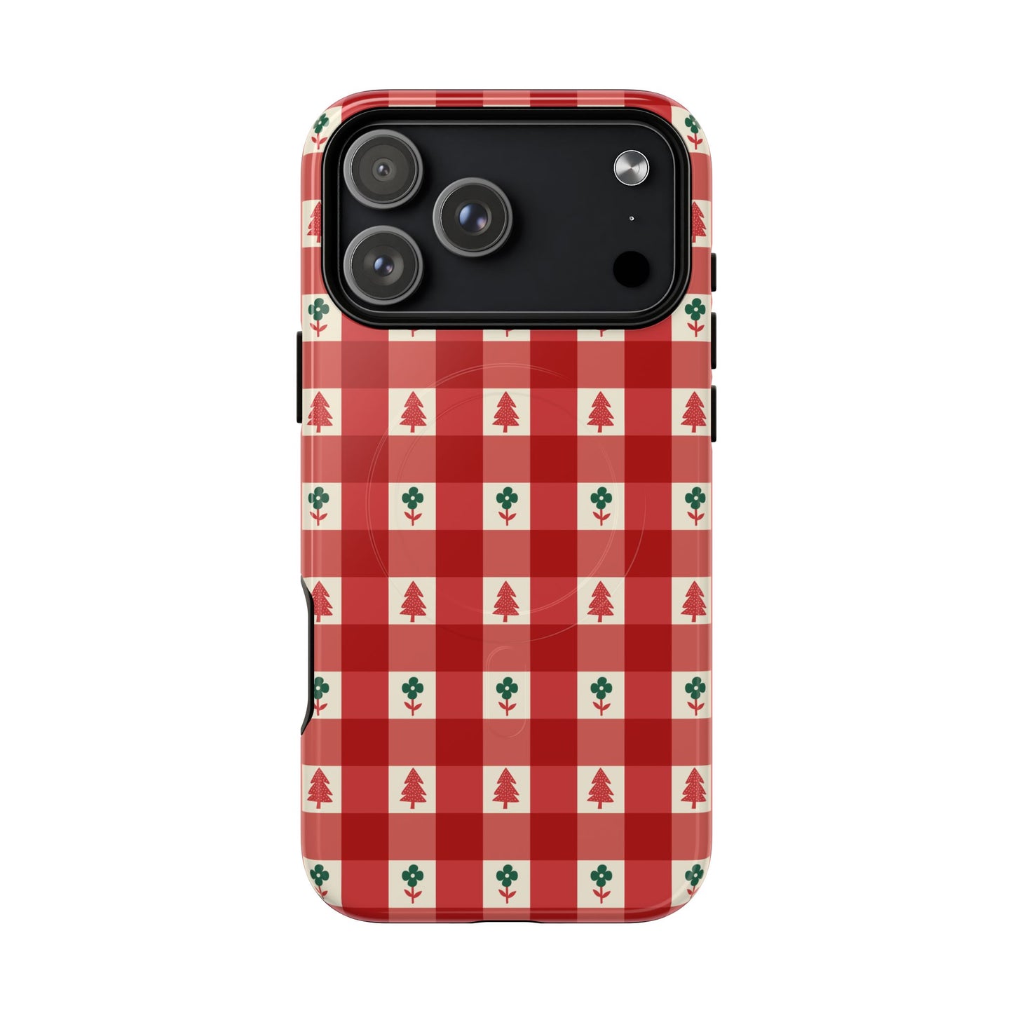 Red Gingham Holiday - Phone Case