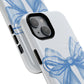 Coquette Blue Bow iPhone Case