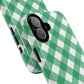Green Gingham iPhone Case