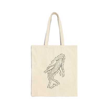 “He Will Be With You” Whale Tote