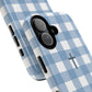 Blue Gingham Cross - Phone Case