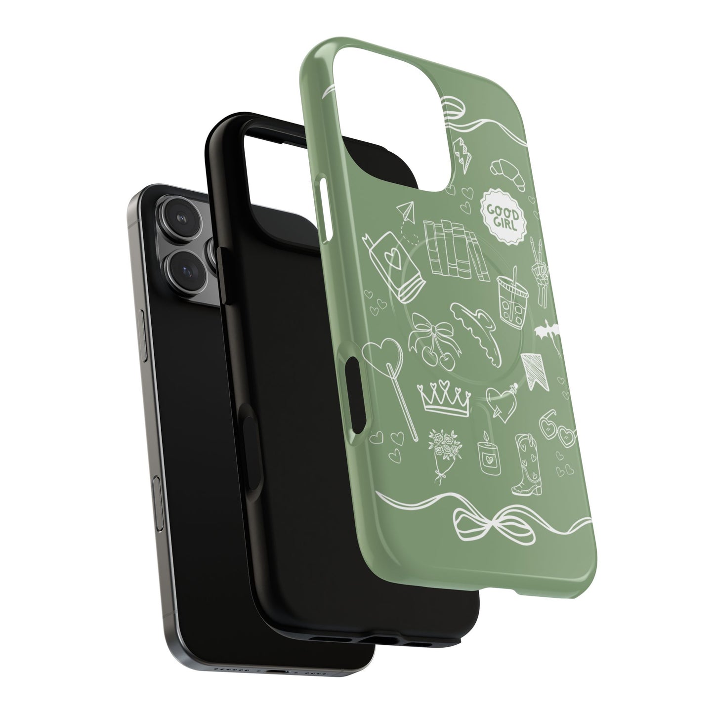 Sage Green Bookish iPhone Case