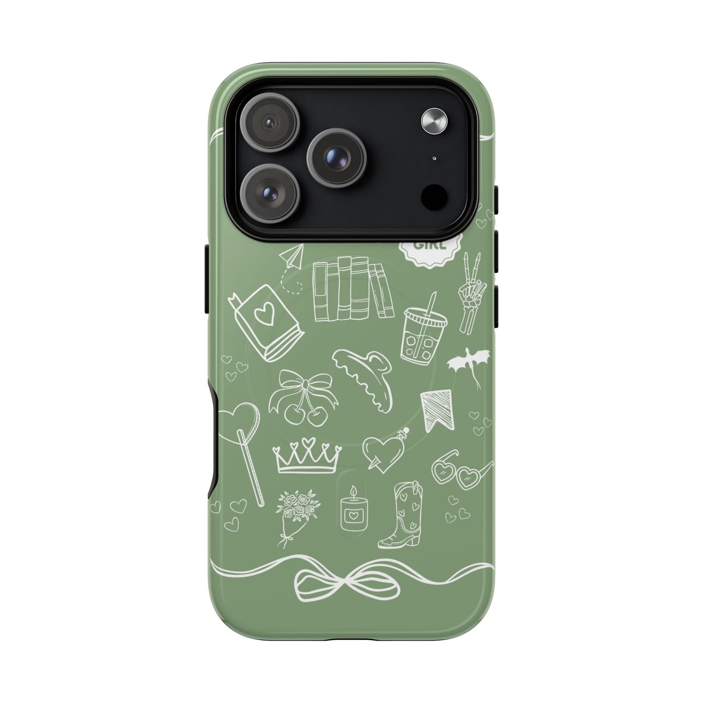 Sage Green Bookish iPhone Case