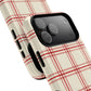 Red and White Plaid - Phone Case